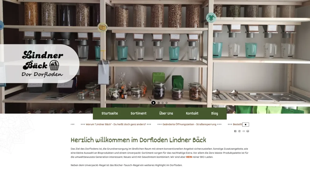 Website des Dorfloden